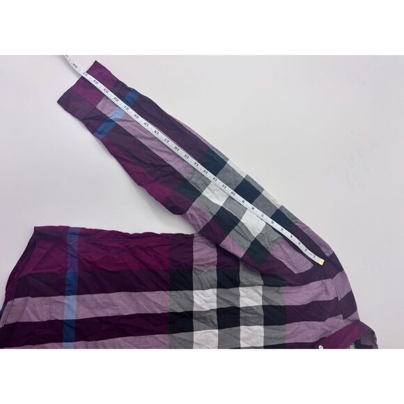 Burberry Brit Multicolor Plaid Cotton Button Down Full Sleeve Shirt XL - S - Picture 7 of 13